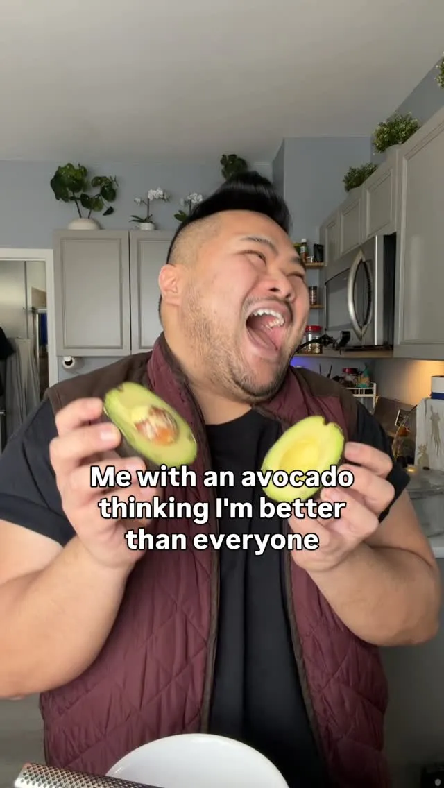 I hold two avocado halves in a Better Than Everyone episode.