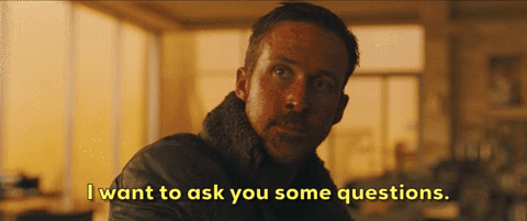 A man says, “I want to ask you some questions.”
