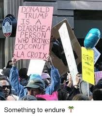 NOT ON A PROTEST SIGN. STOP WEAPONIZING COCONUT LACROIX.